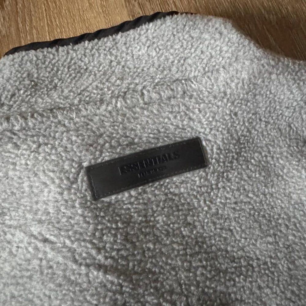 Essential Gray Oatmeal Half Zip Pullover Size 14/… - image 4